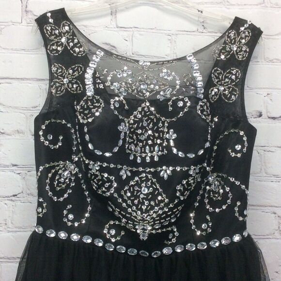 Judy and Julia Black Short Strapless Party Prom Gown/Dress - Picture 9 of 12